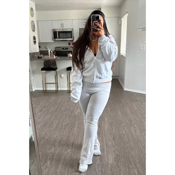 SKIMS Foldover Pants in Light Heather Grey Size X-Small - Picture 10 of 10